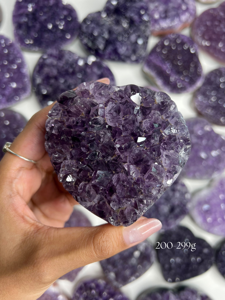 A Mystery Amethyst Heart (You pick size!) 💜
