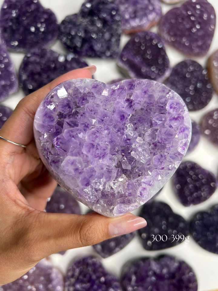 A Mystery Amethyst Heart (You pick size!) 💜