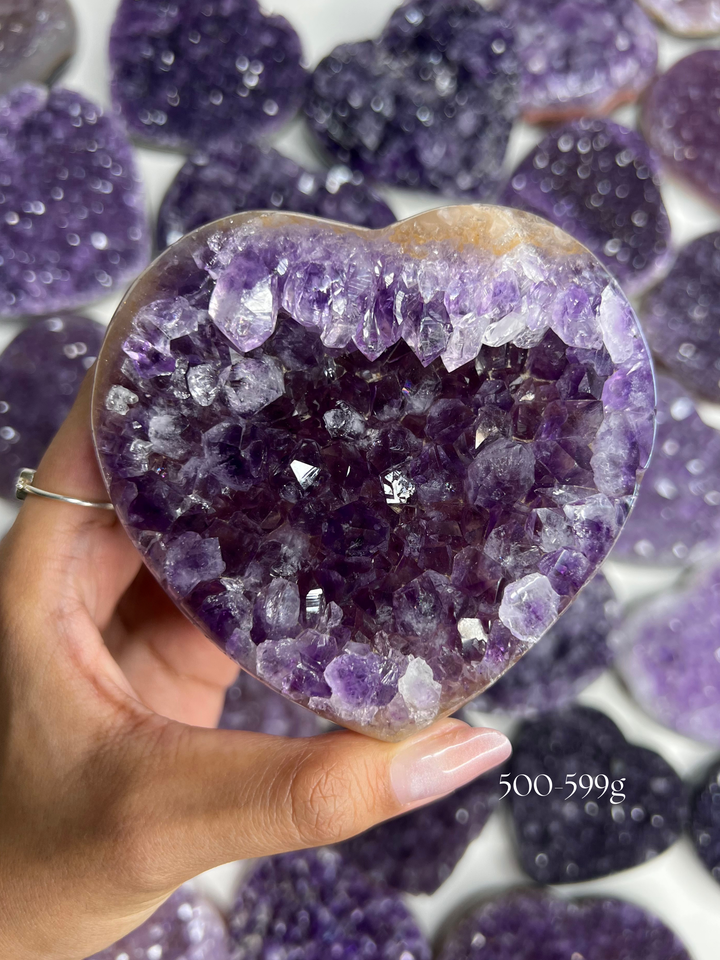 A Mystery Amethyst Heart (You pick size!) 💜
