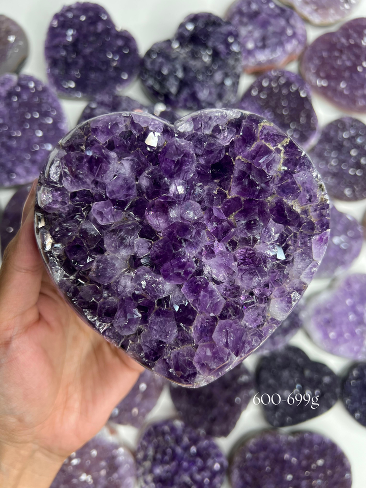 A Mystery Amethyst Heart (You pick size!) 💜