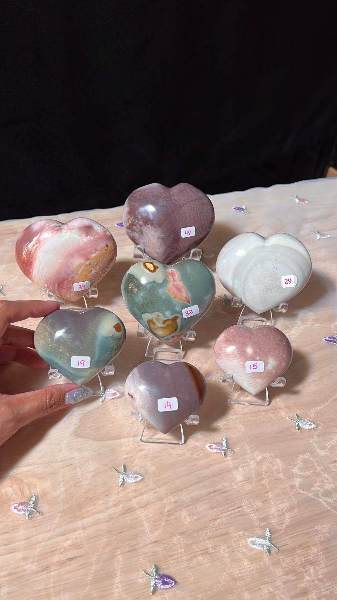 Polychrome Jasper Heart (you pick)