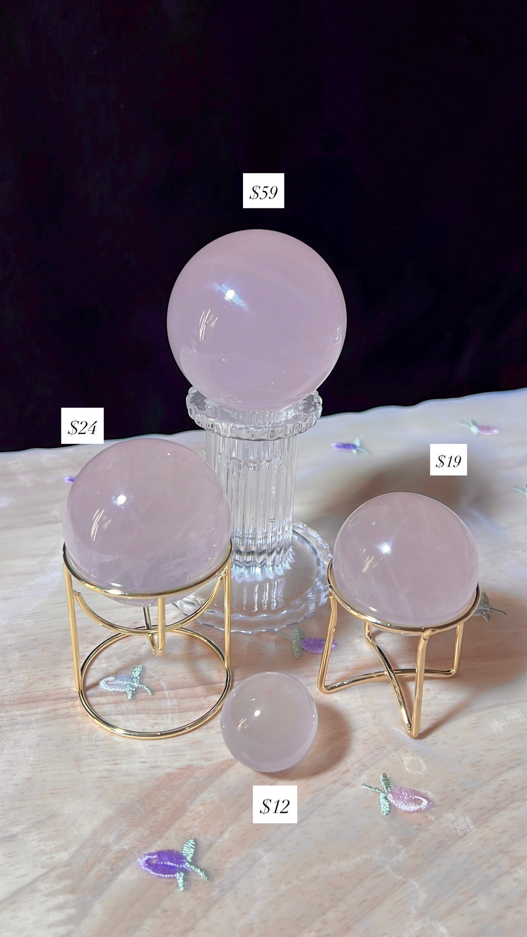 Rose Quartz Sphere (you pick)