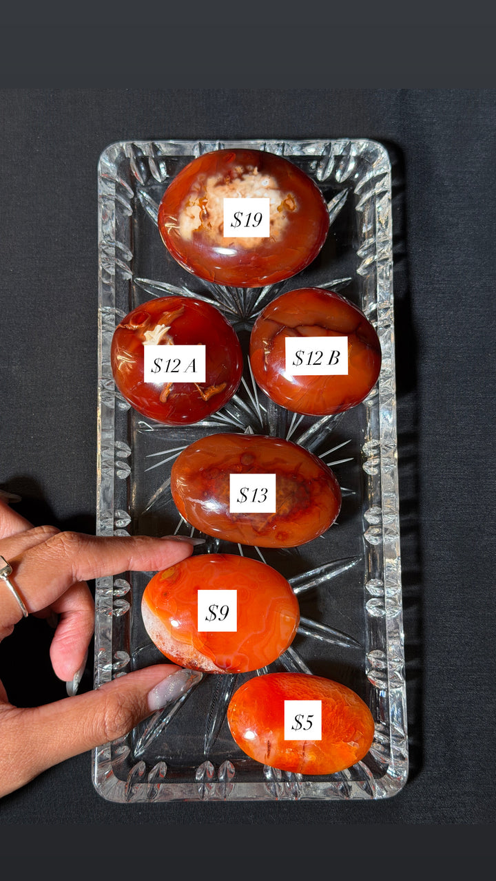 Carnelian Palmstone (you pick)
