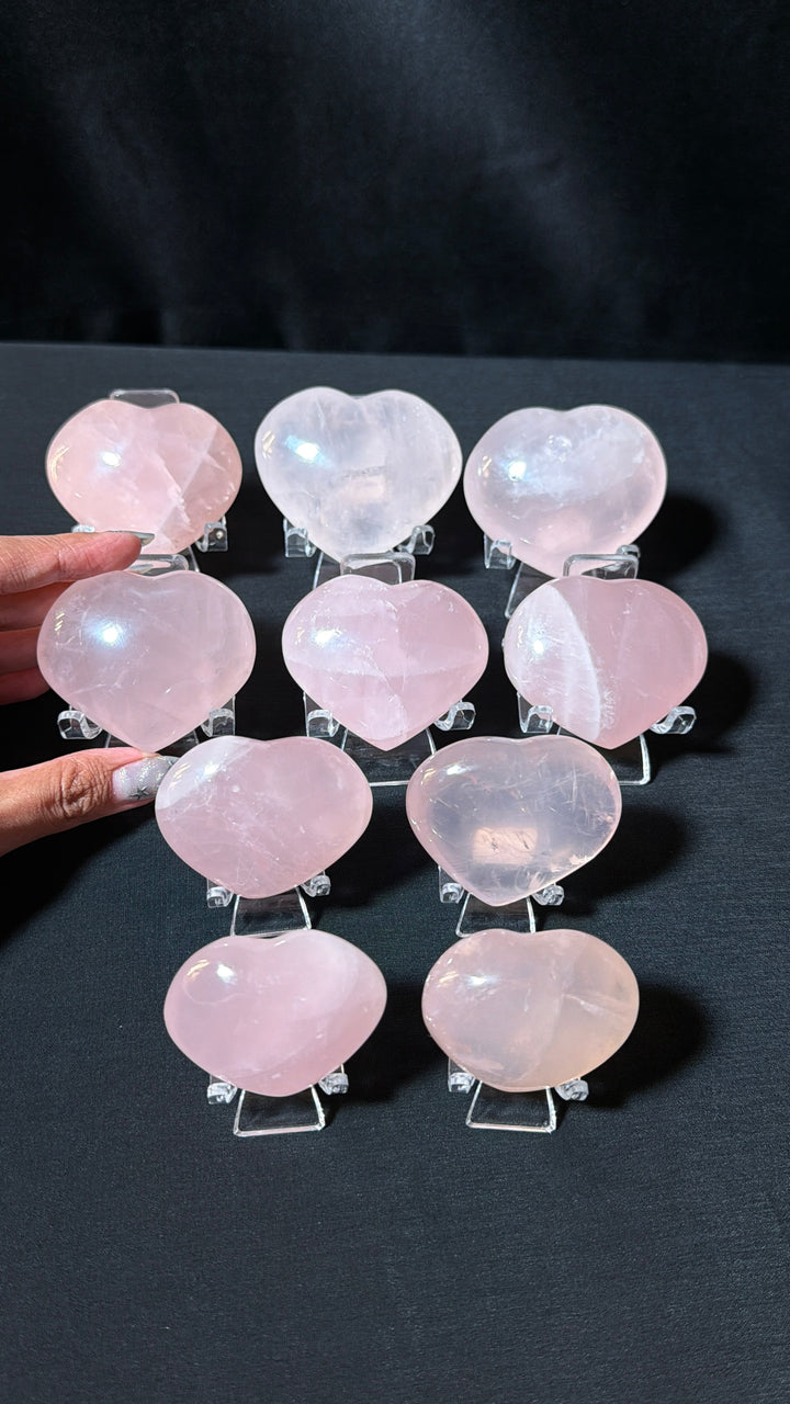 Rose Quartz Heart (you pick)