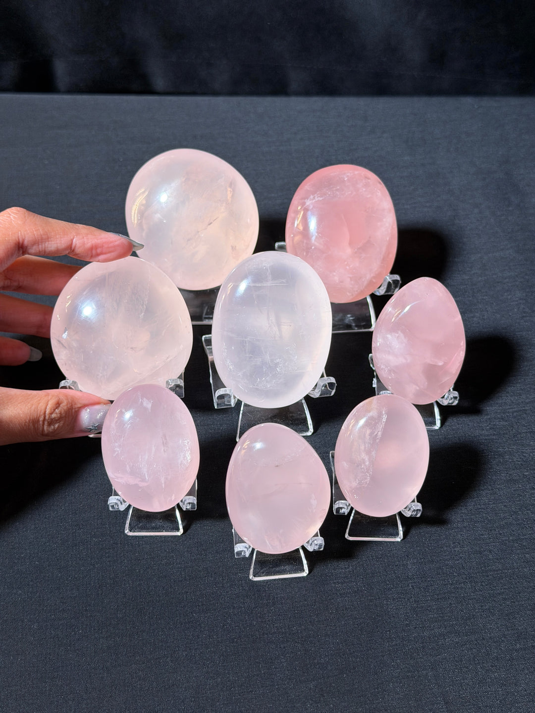 Rose Quartz Palmstone (you pick)