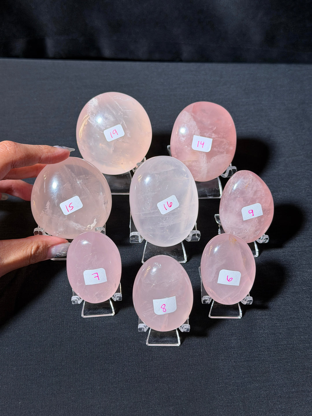 Rose Quartz Palmstone (you pick)