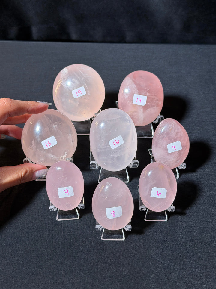 Rose Quartz Palmstone (you pick)