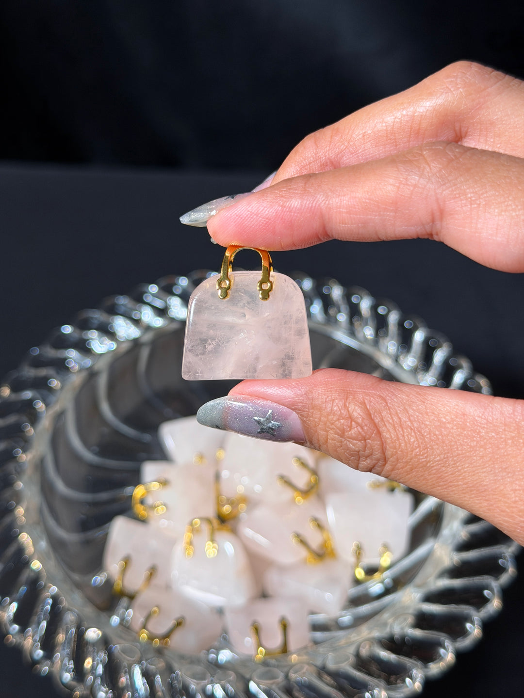 Mini Rose Quartz Purse