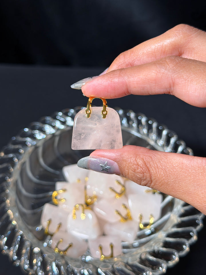 Mini Rose Quartz Purse
