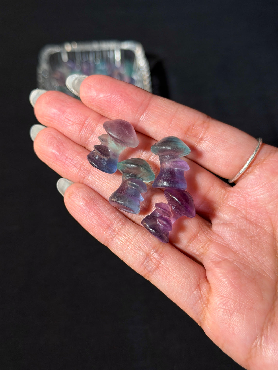 Mini Fluorite Mushroom