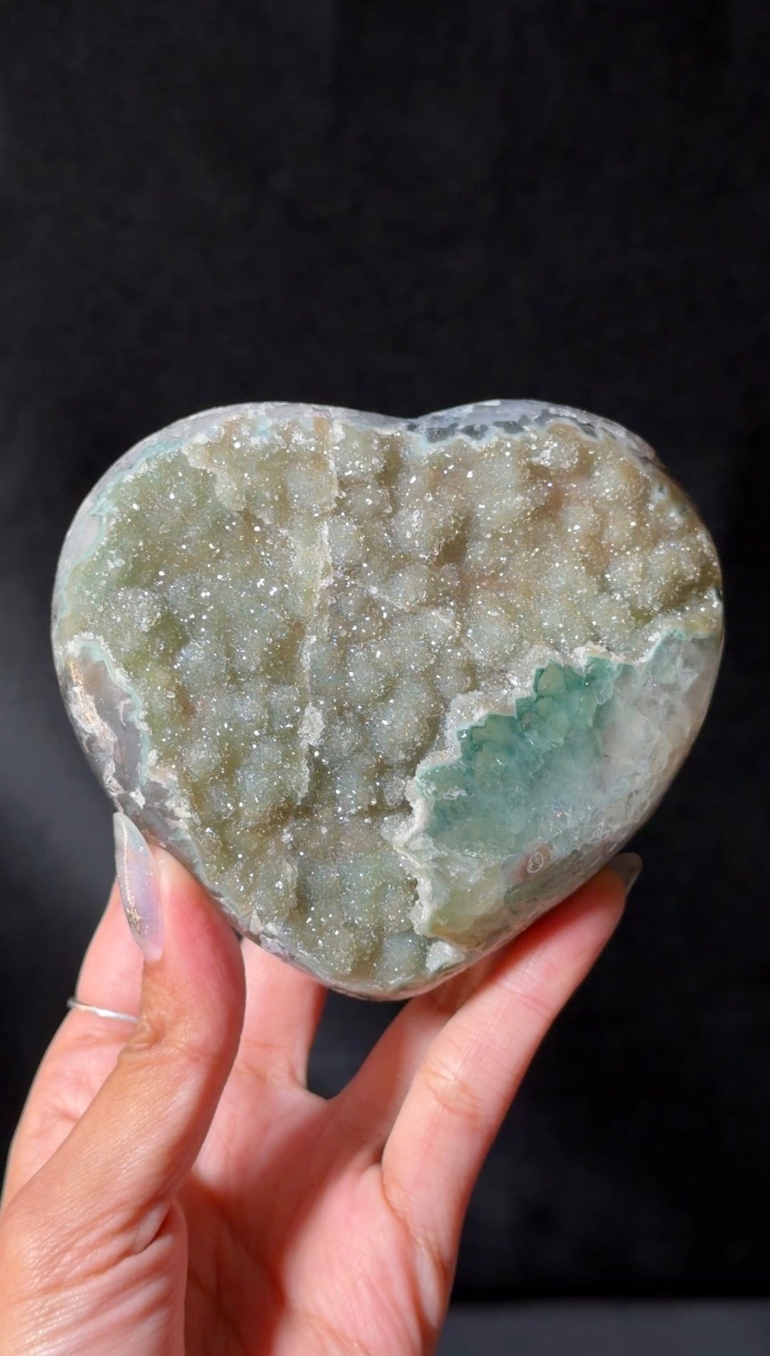 Matcha Syrup Heart