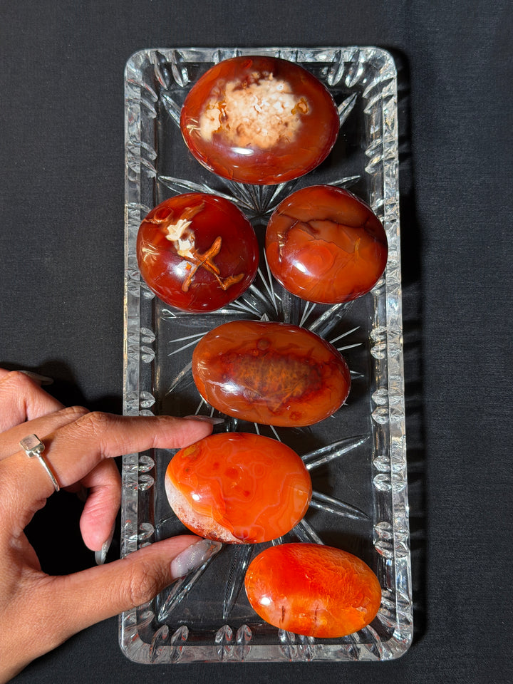 Carnelian Palmstone (you pick)