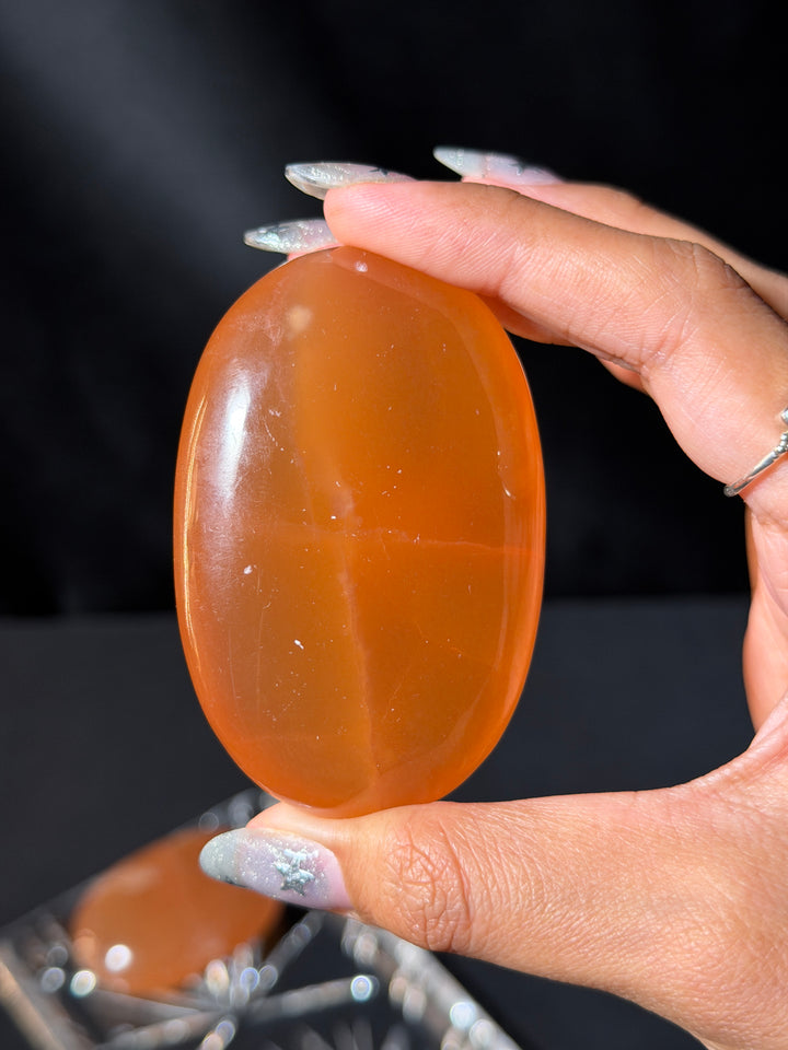 Honey Calcite Palmstone