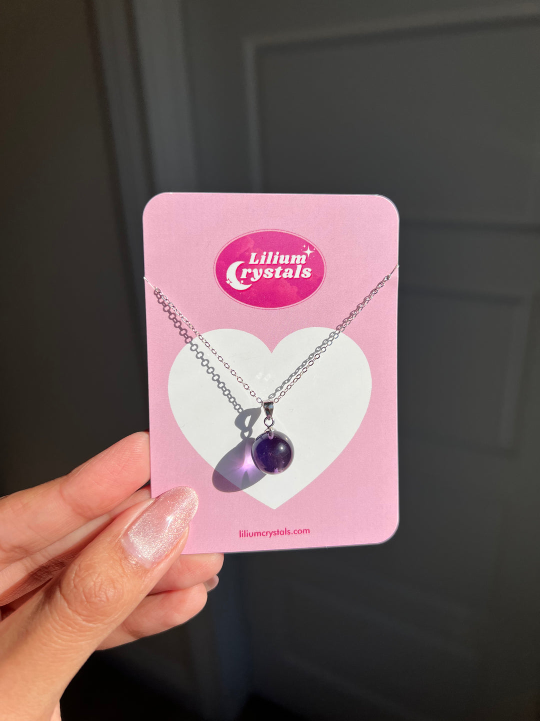 Amethyst Sphere Necklace