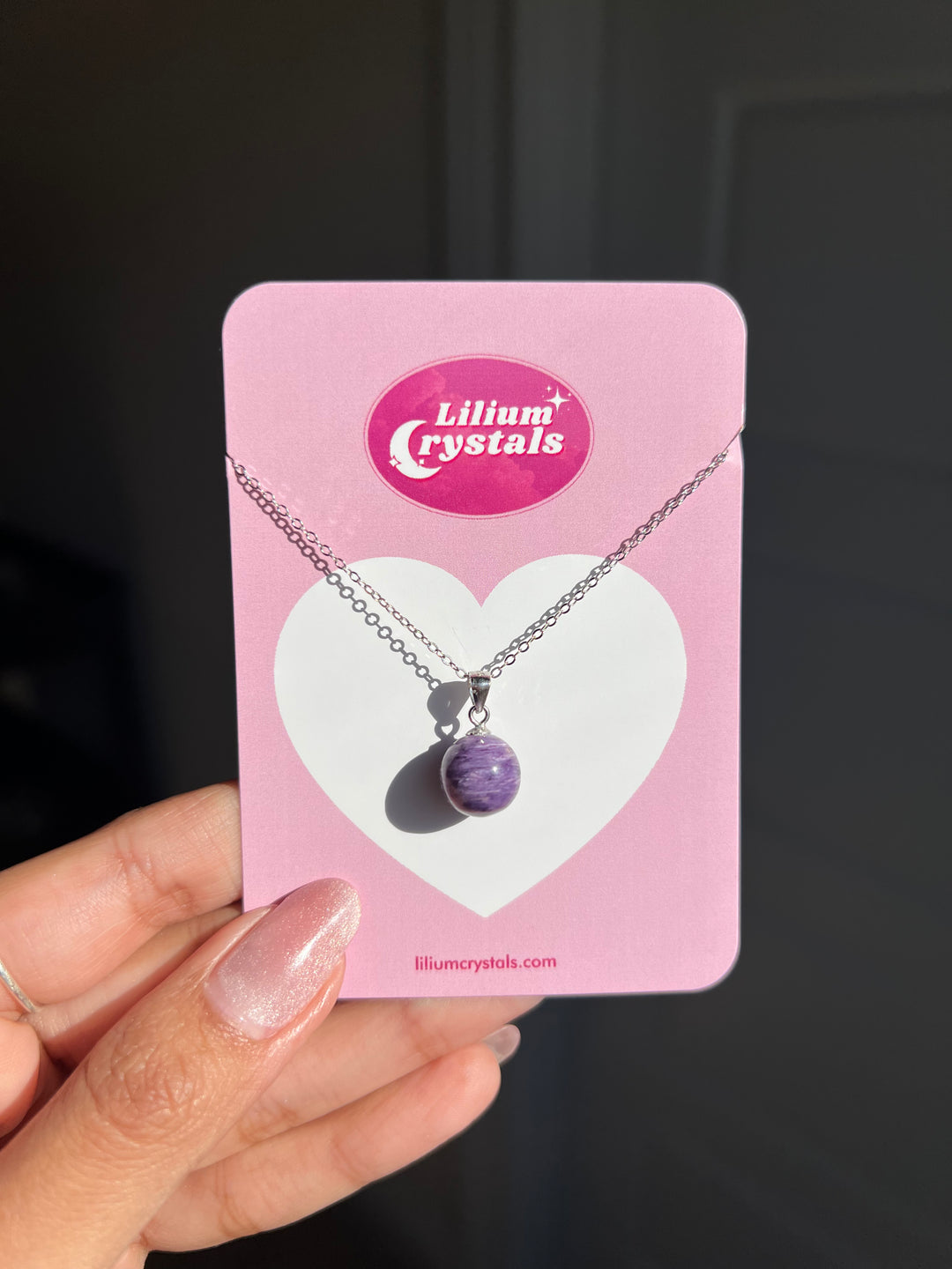 Charoite Sphere Necklace