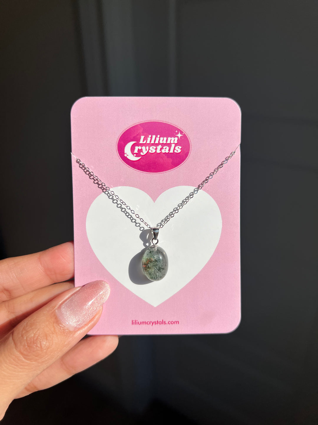Graden Quartz Oval Lens Necklace