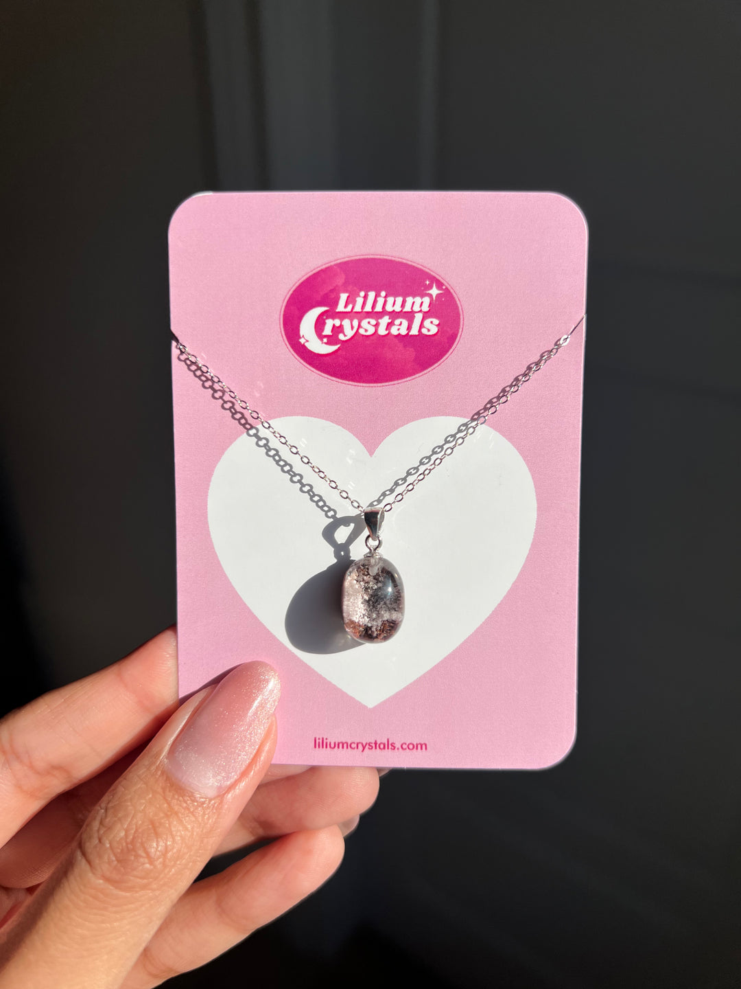Graden Quartz Oval Lens Necklace