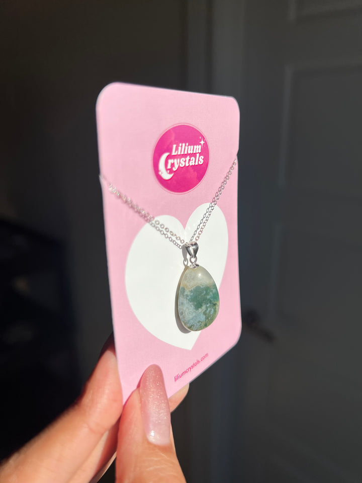 Moss Agate Necklace