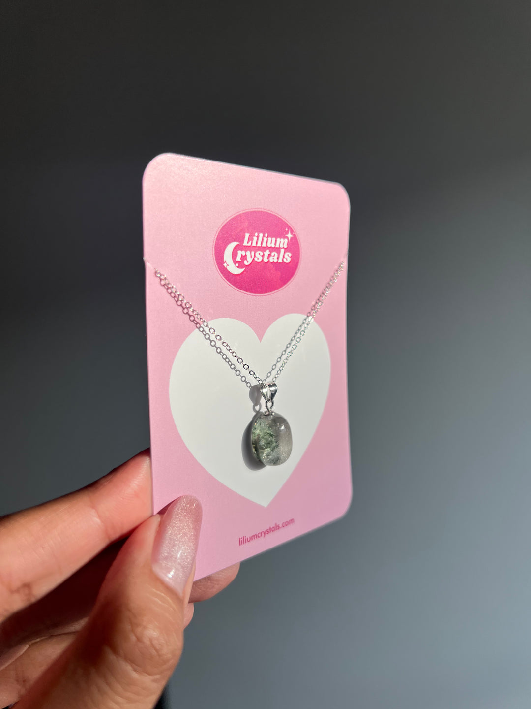 Graden Quartz Oval Lens Necklace