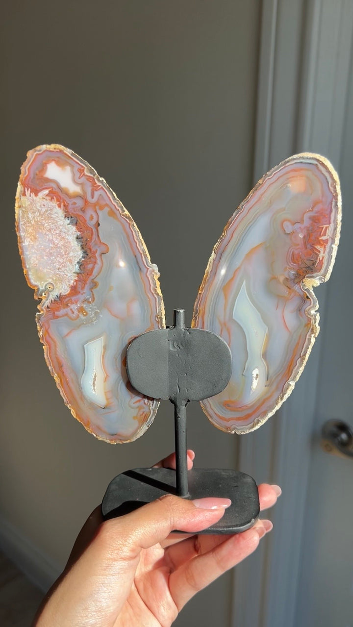 Mystic Bloom Agate Butterfly