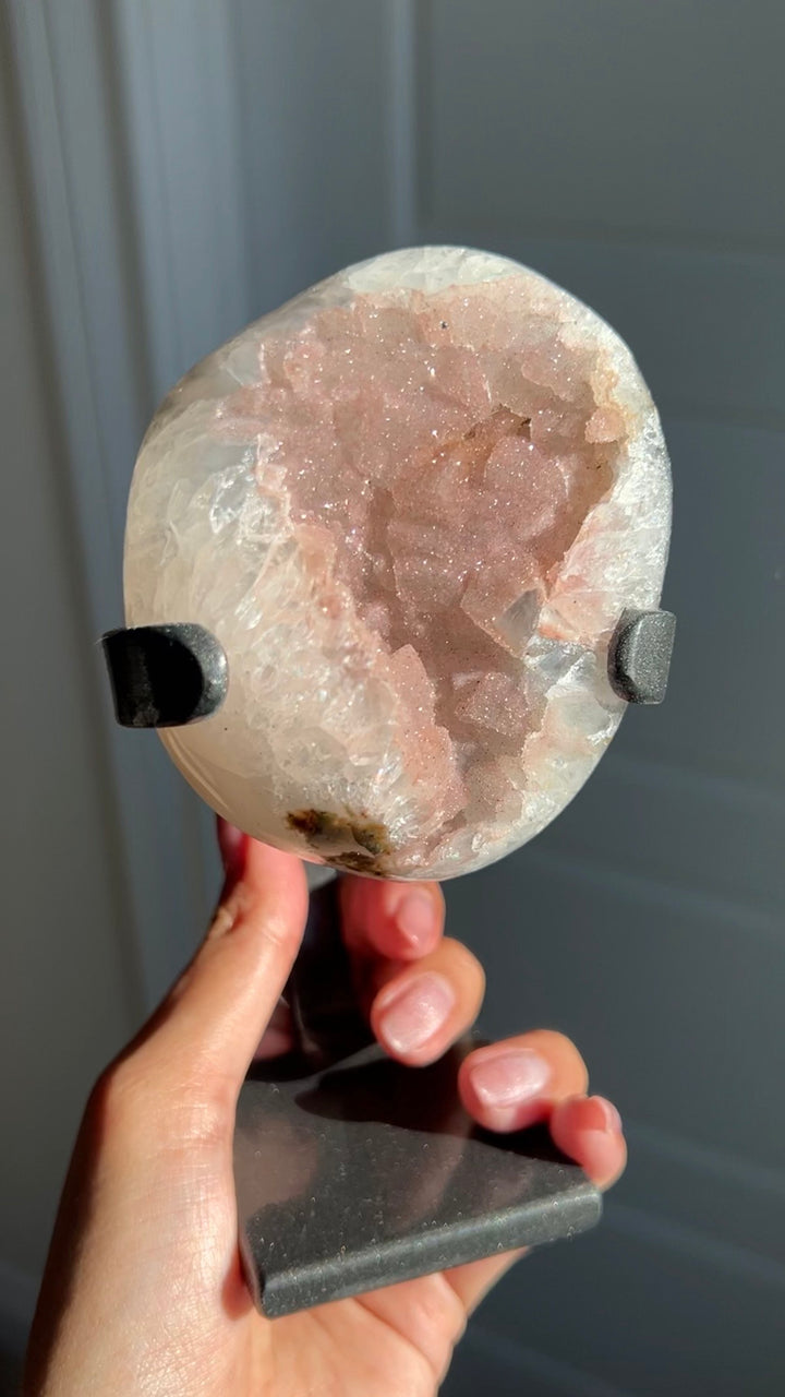 Rosy Shimmer Statement Piece