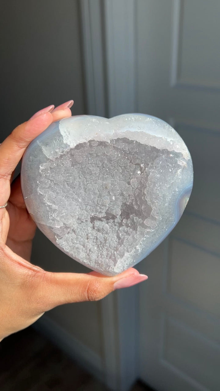 Powder Blue Stardust Heart