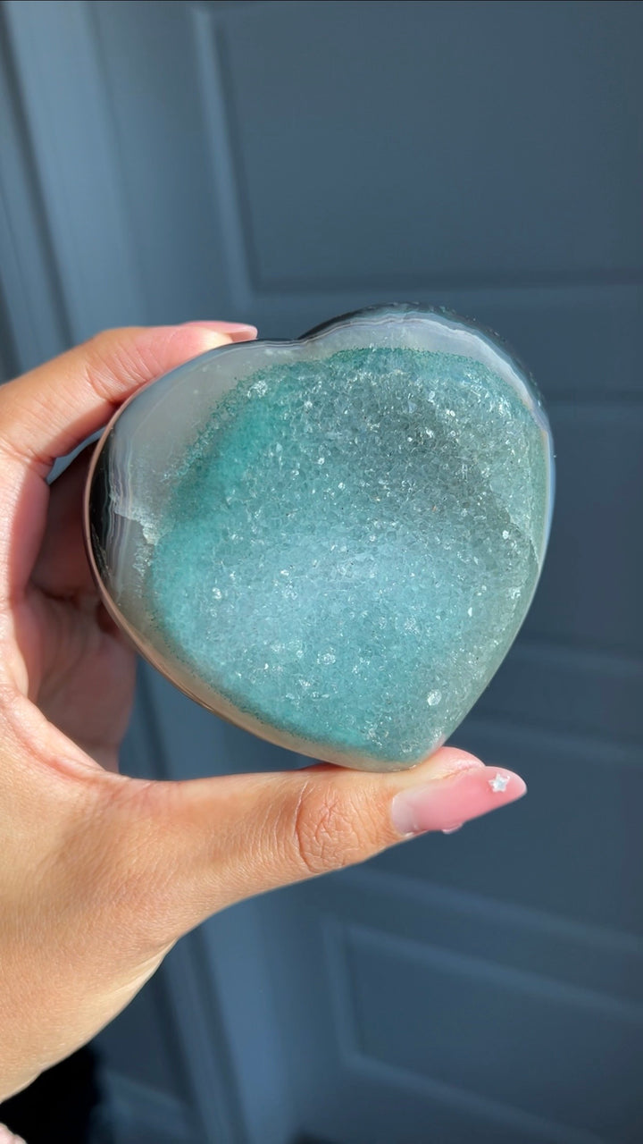 Seafoam Tides Heart