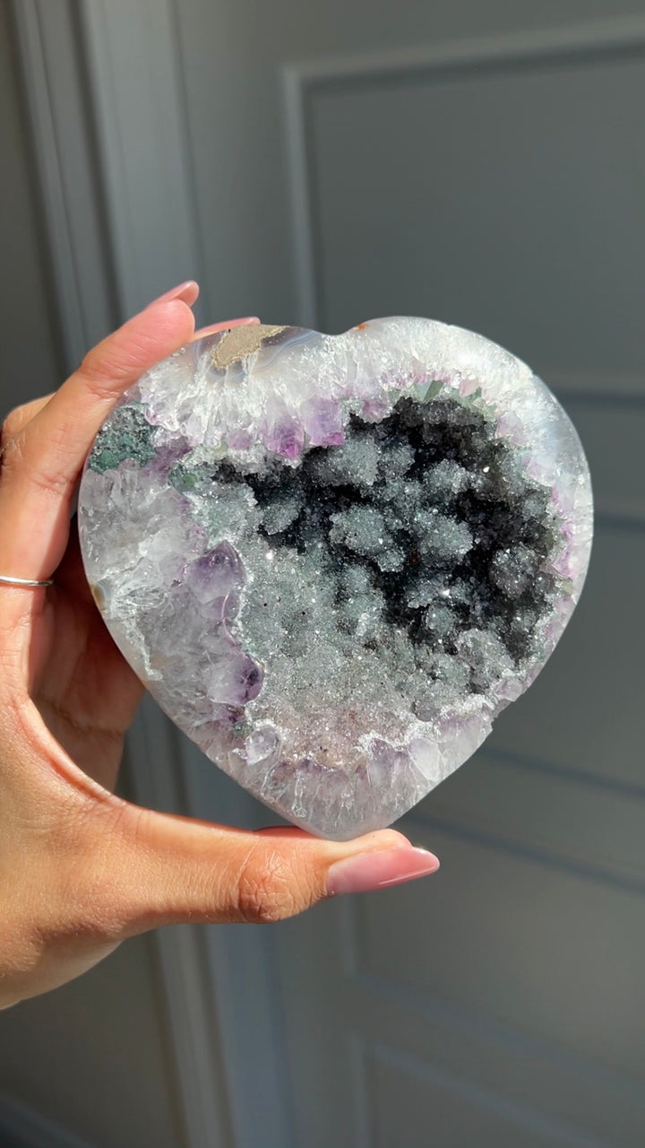 Violet Rain Heart