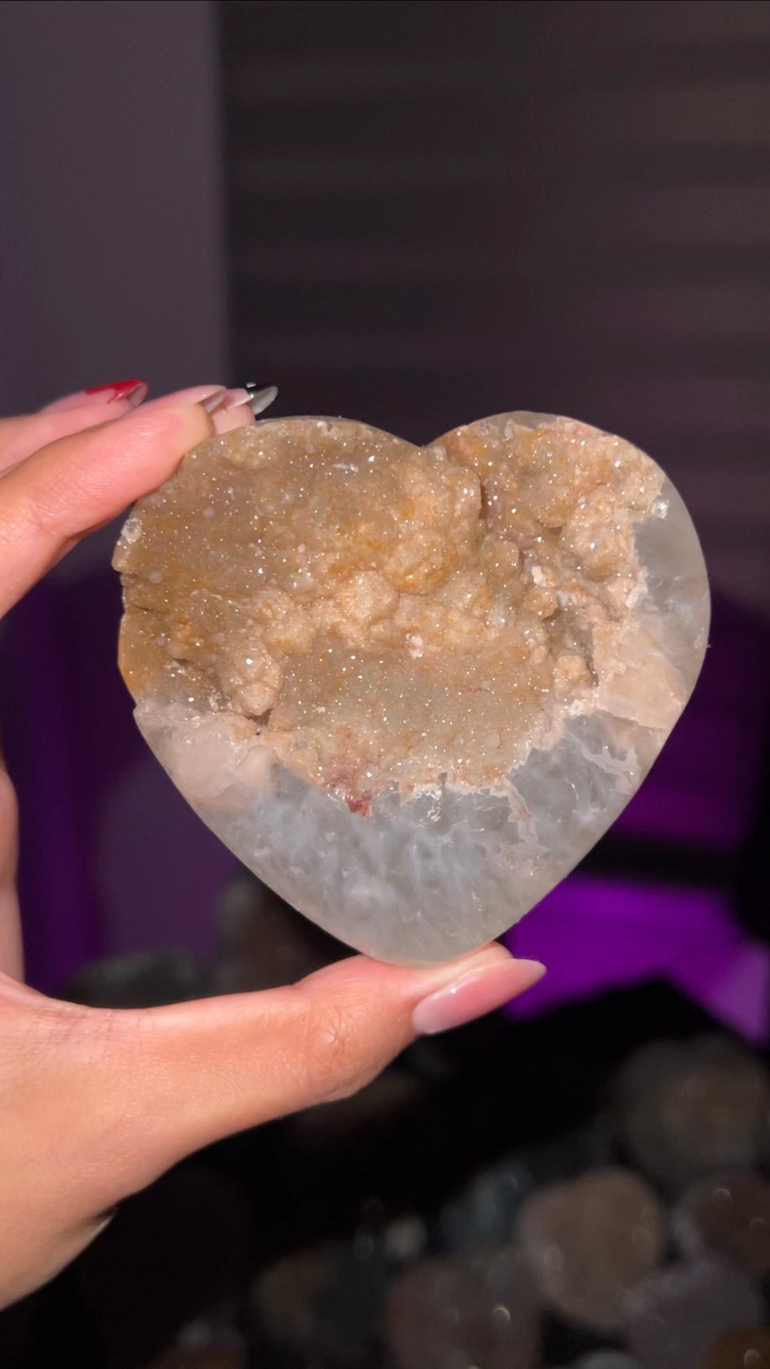 Peachy Prism Heart