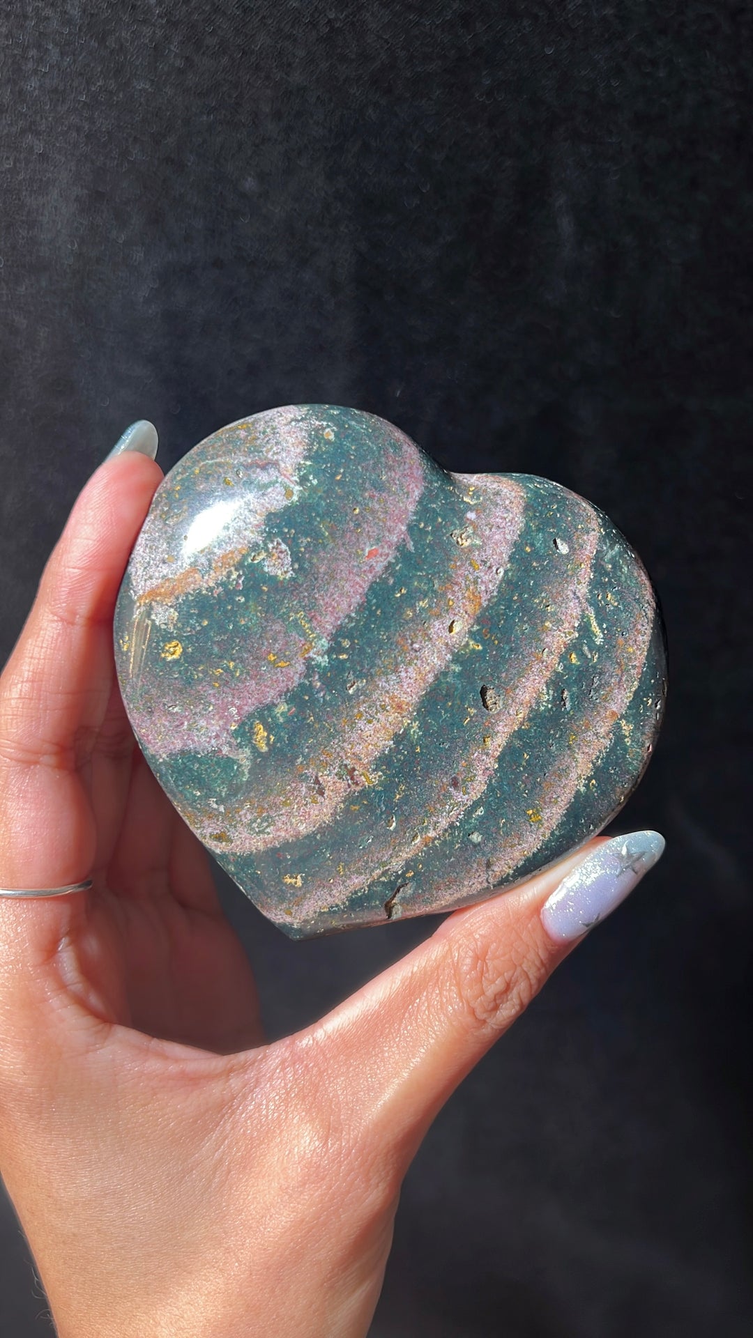 Ocean Jasper Heart