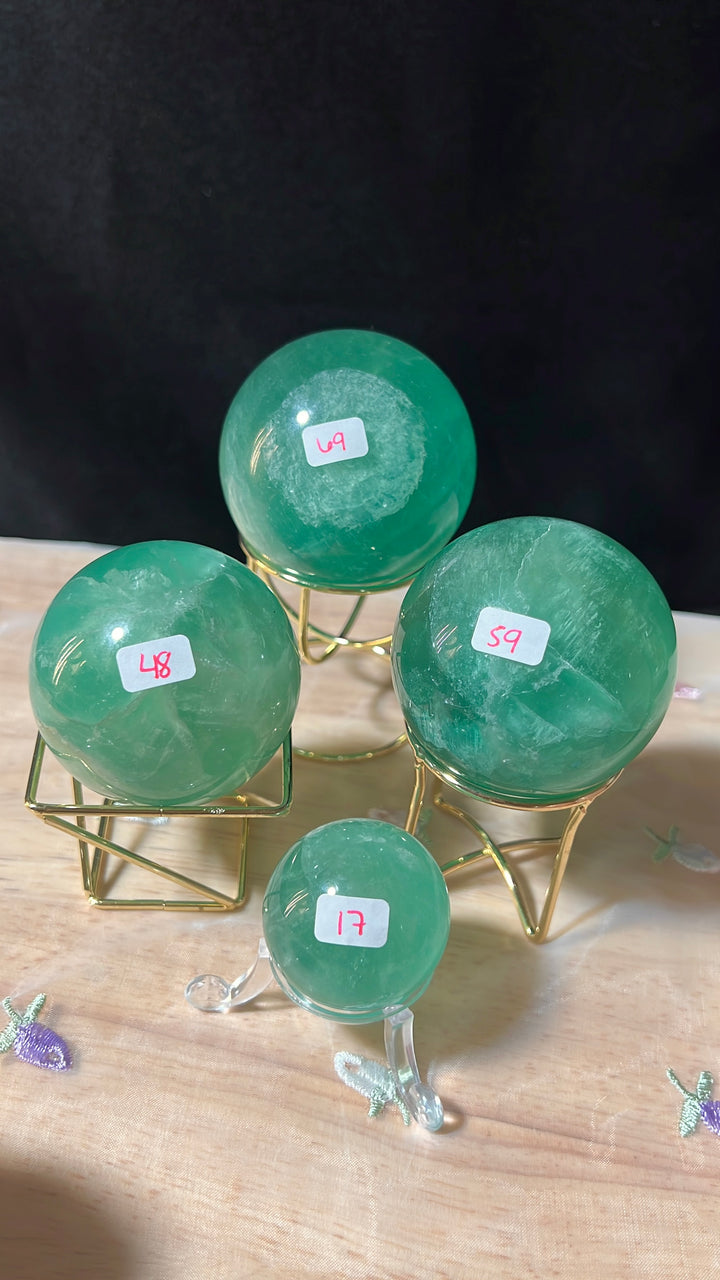 Green Fluorite Sphere (you pick)