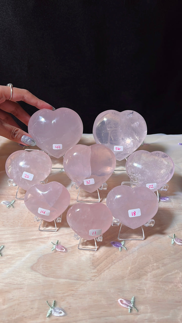 Rose Quartz Heart (you pick)