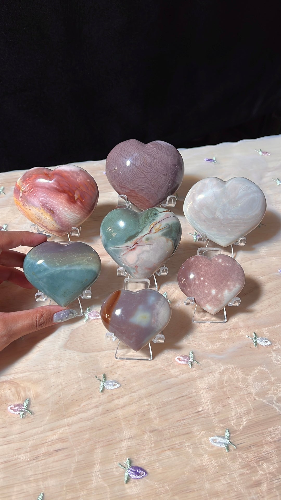 Polychrome Jasper Heart (you pick)