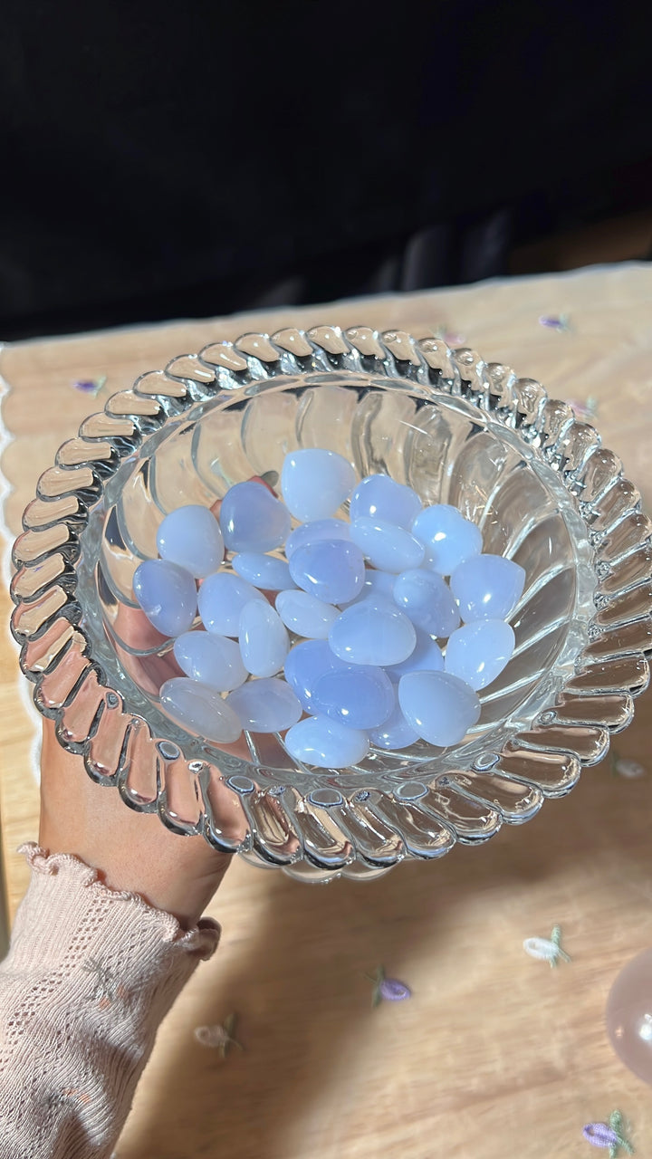 Blue Chalcedony Mini Heart