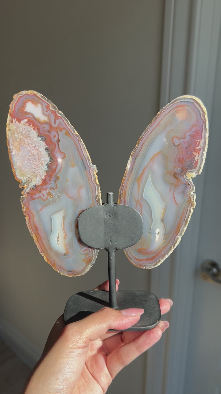 Mystic Bloom Agate Butterfly