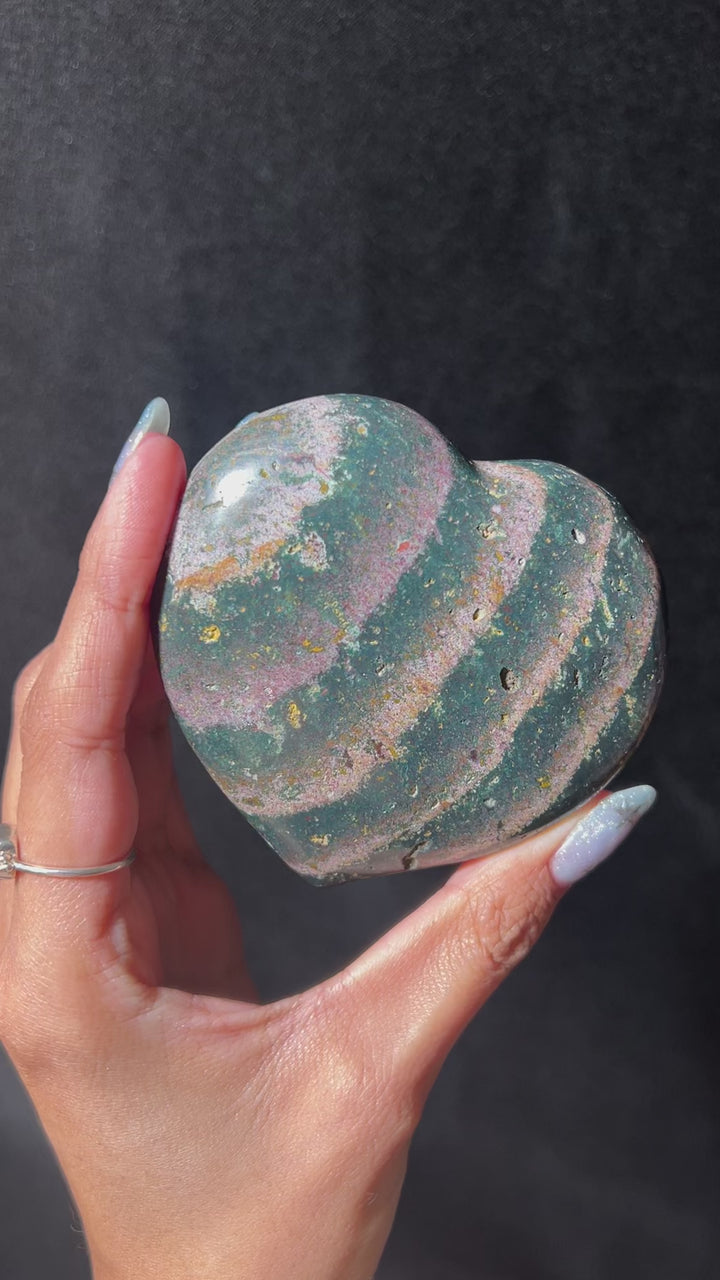 Ocean Jasper Heart