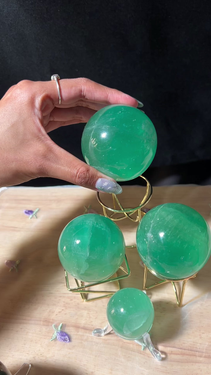 Green Fluorite Sphere (you pick)