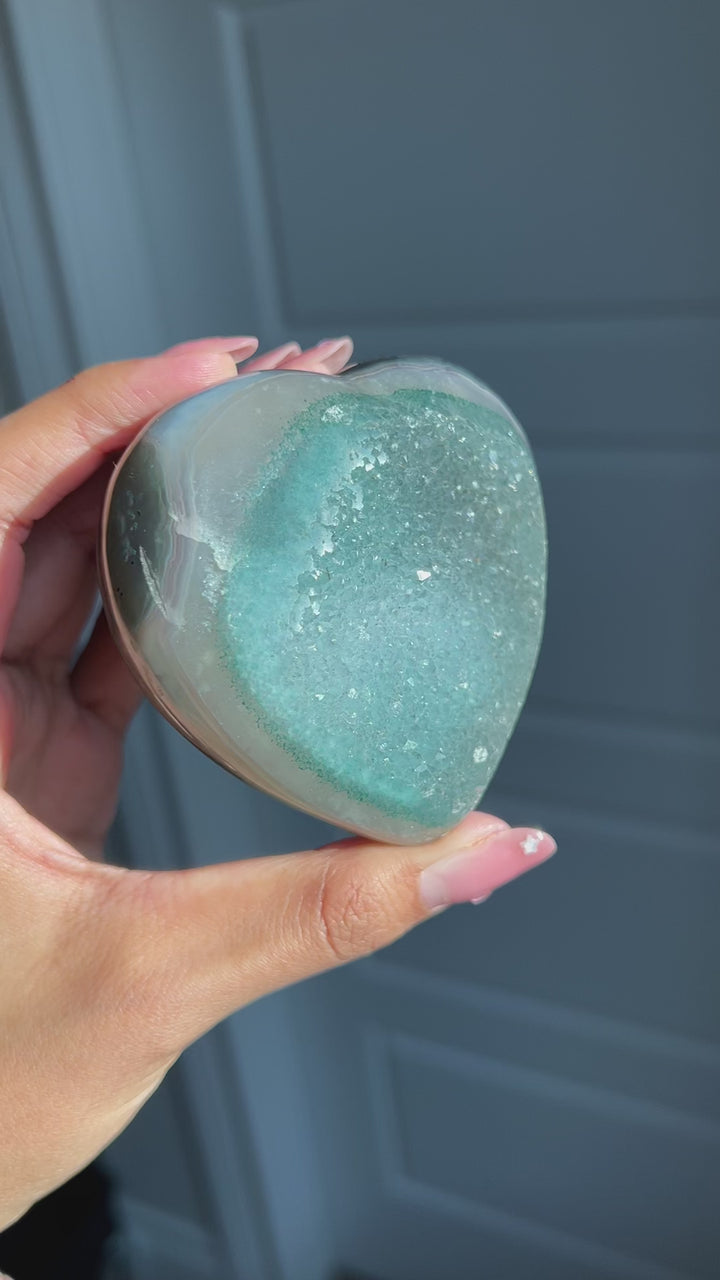Seafoam Tides Heart