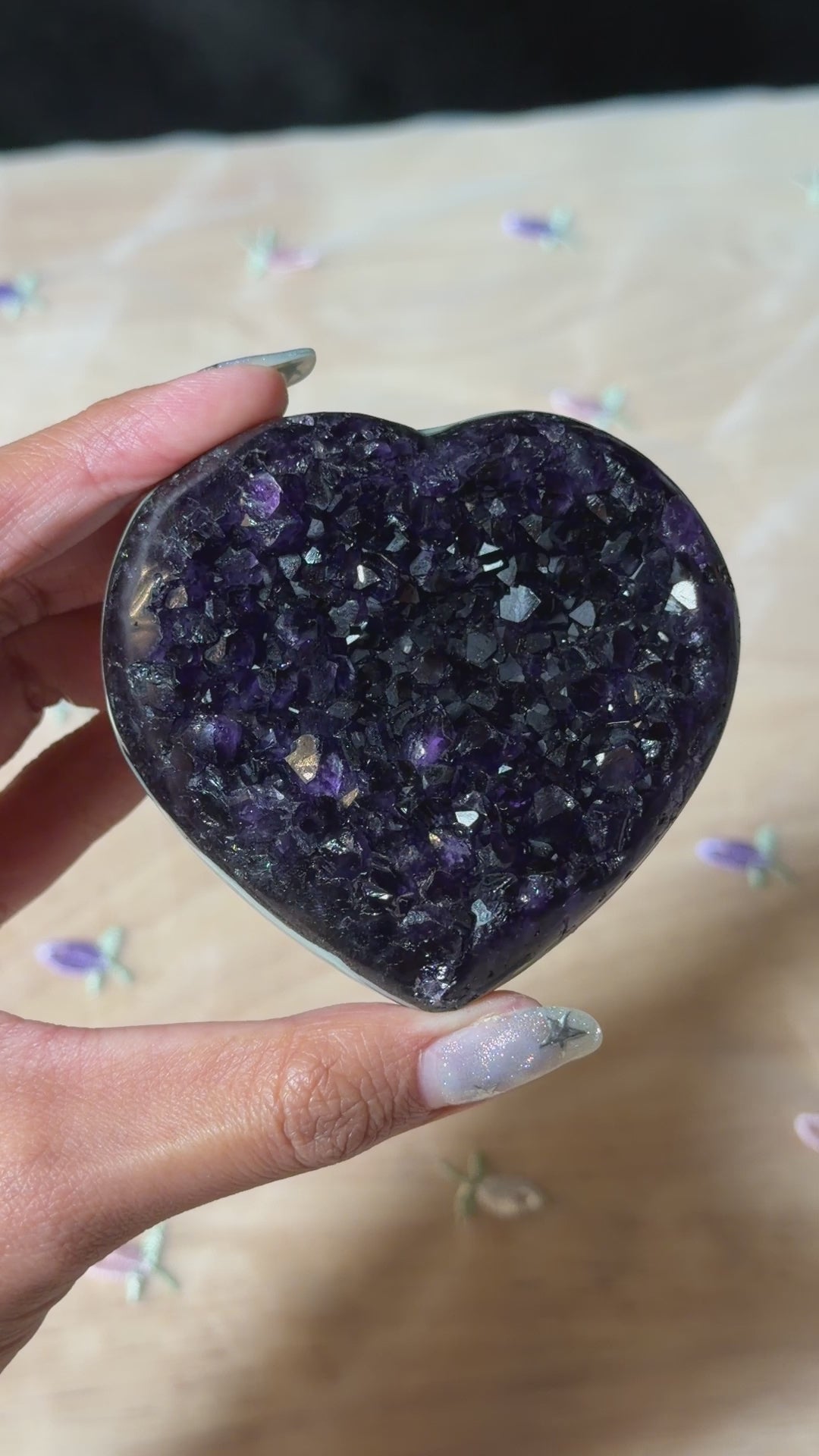 Deep Purple Amethyst Heart (you pick)