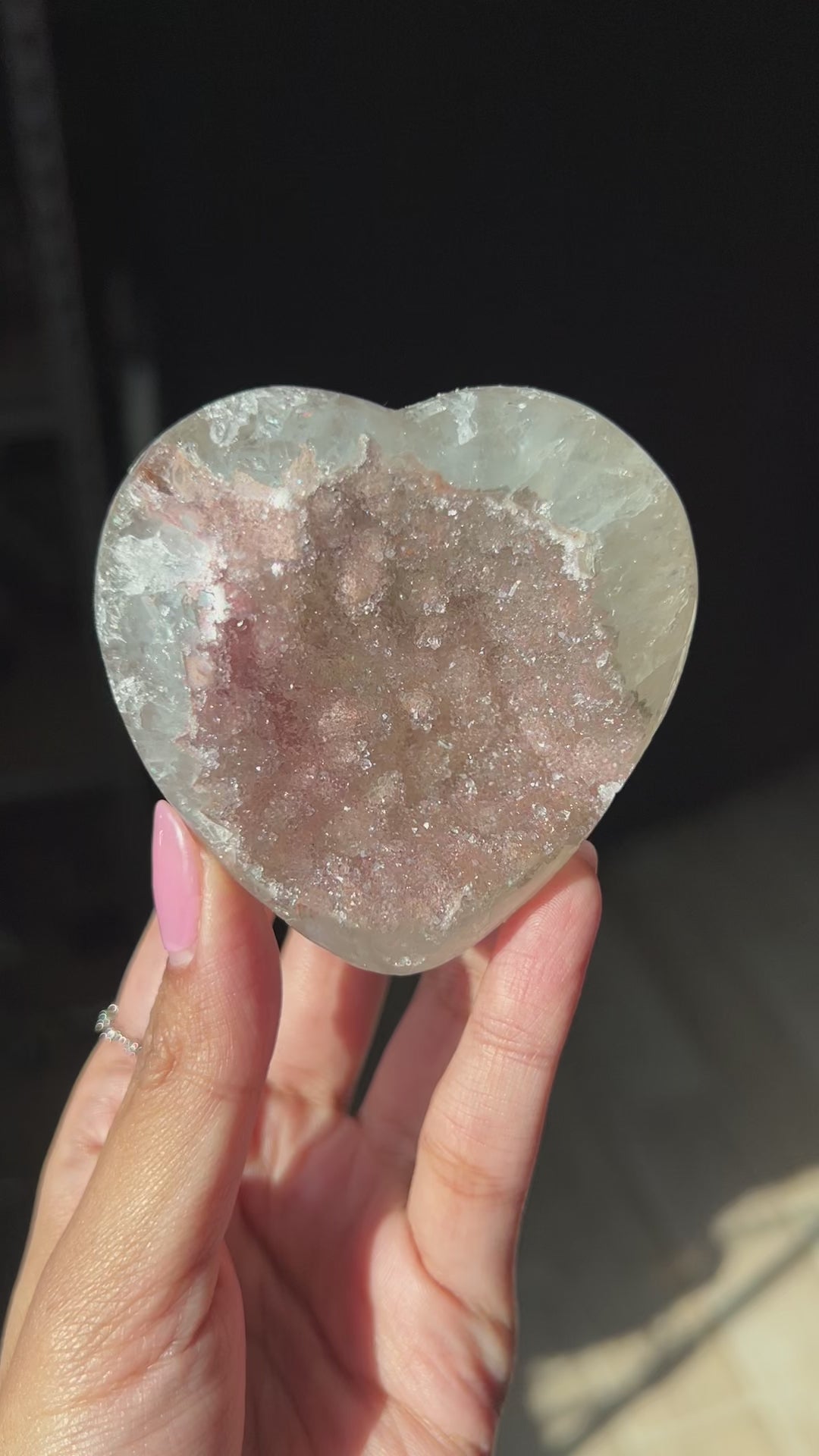 Blush Glimmer Heart