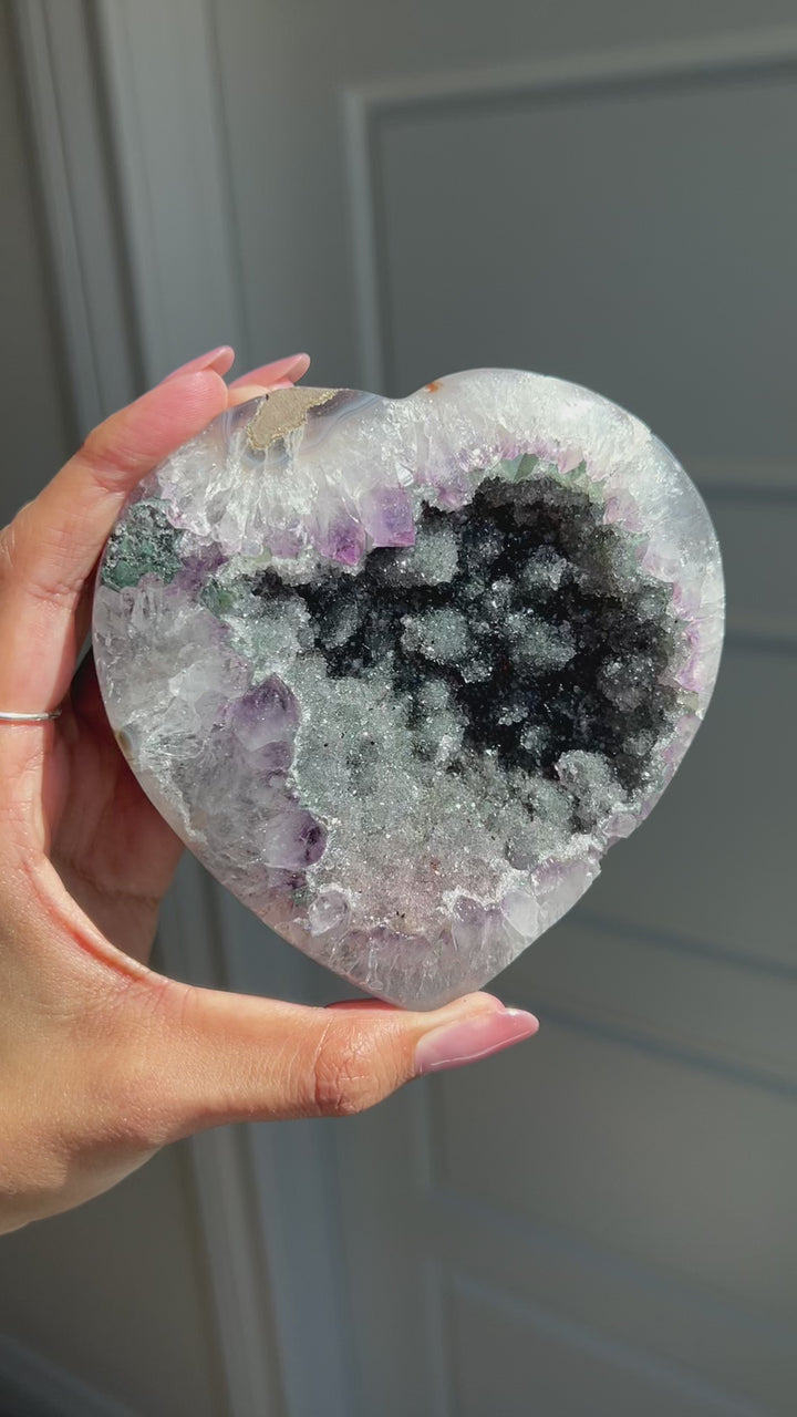 Violet Rain Heart