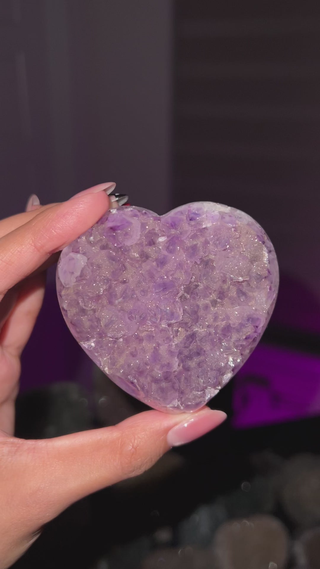 Violet Shimmer Heart